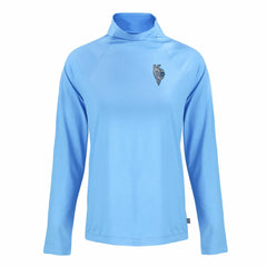 Kansas City Royals Cutter & Buck Women's City Connect Coastline Epic Comfort Eco Recycled Funnel Neck Raglan Pullover Top - Powder Blue - MLB Sale