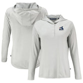 Chicago White Sox Cutter & Buck Women's Cooperstown Collection Coastline Epic Comfort Eco Recycled Hoodie Raglan Long Sleeve T-Shirt - Gray - MLB Online