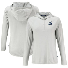 Chicago White Sox Cutter & Buck Women's Cooperstown Collection Coastline Epic Comfort Eco Recycled Hoodie Raglan Long Sleeve T-Shirt - Gray - MLB Online