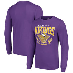 Minnesota Vikings Starter '80s Inspired Team Logo Long Sleeve T-Shirt Purple