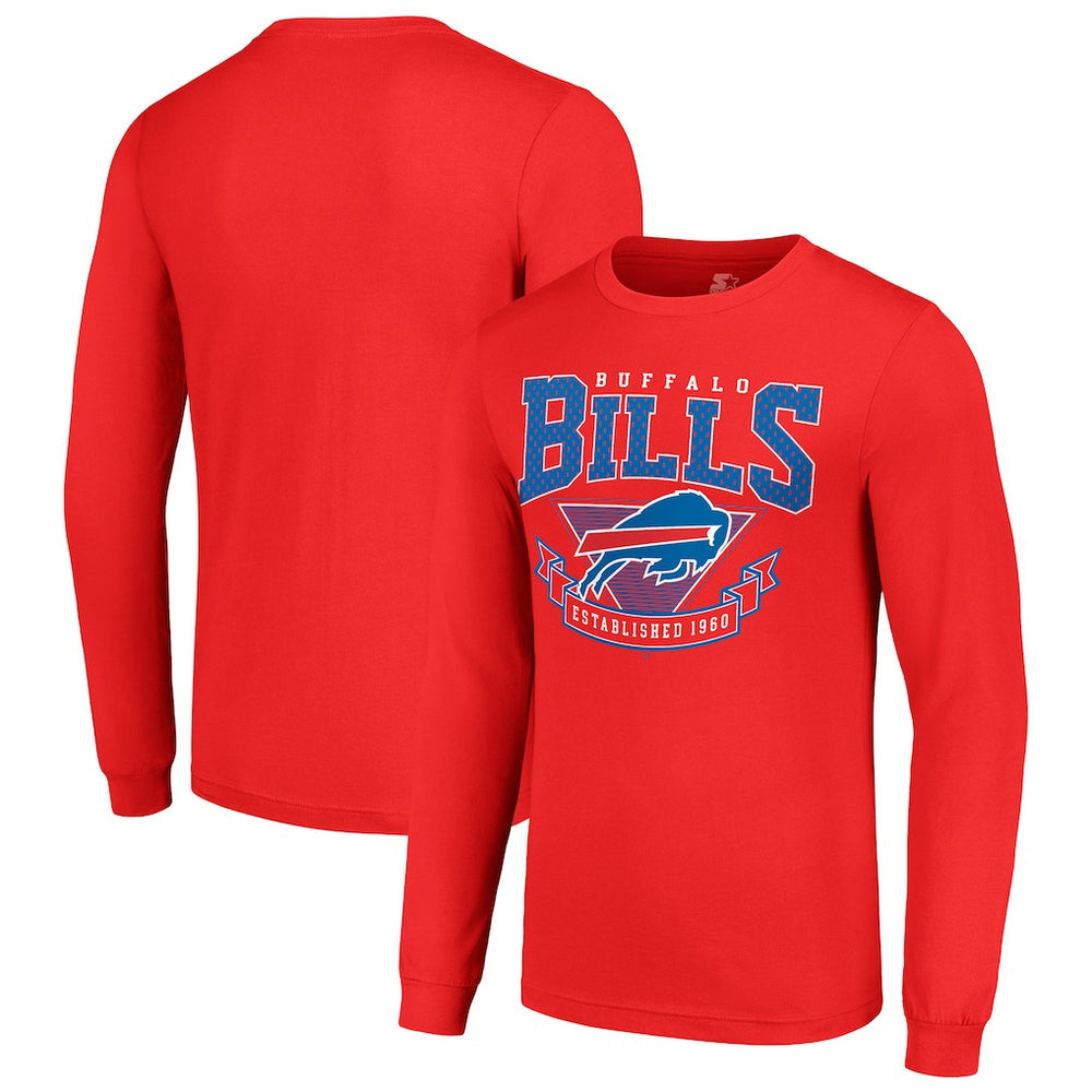 Buffalo Bills Starter '80s Inspired Team Logo Long Sleeve T-Shirt Red