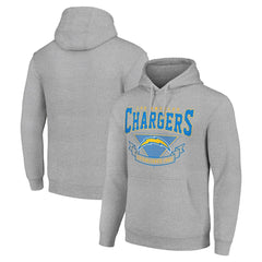 Los Angeles Chargers Starter ‘80s Inspired Pullover Hoodie Heather Gray