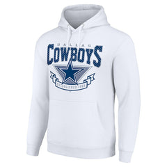 Dallas Cowboys Starter ‘80s Inspired Pullover Hoodie White