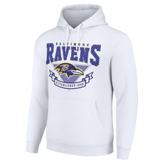 Baltimore Ravens Starter ‘80s Inspired Pullover Hoodie White