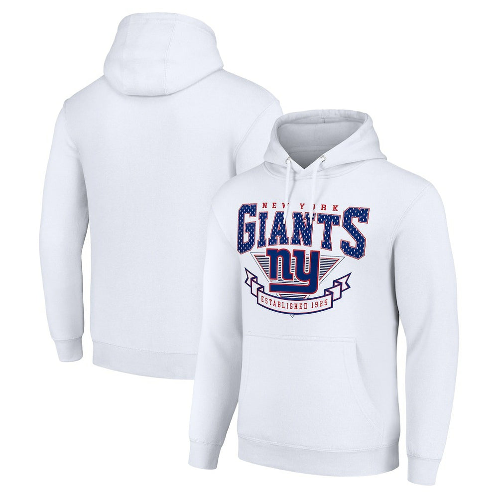 New York Giants Starter ‘80s Inspired Pullover Hoodie White