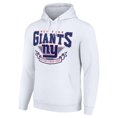 New York Giants Starter ‘80s Inspired Pullover Hoodie White