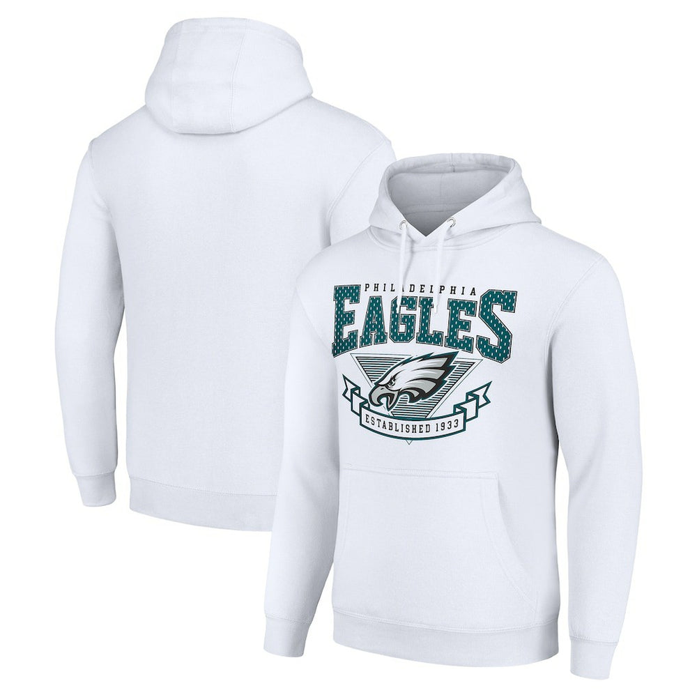 Philadelphia Eagles Starter ‘80s Inspired Pullover Hoodie White