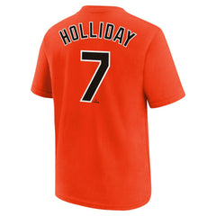 Jackson Holliday Baltimore Orioles Nike Youth Name & Number T-Shirt - Orange - Nike Online