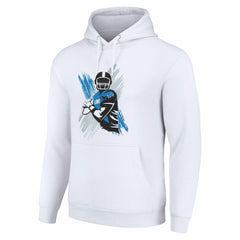 Detroit Lions Starter Player X Fleece Pullover Hoodie White