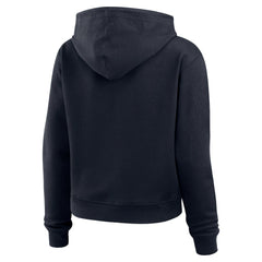 Houston Texans WEAR by Erin Andrews Women's Waffle Hoodie Pullover Top Navy