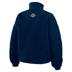 Dallas Cowboys WEAR by Erin Andrews Women's Polar Fleece Half-Zip Jacket Navy