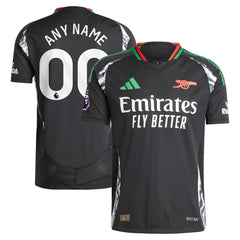 Arsenal 2024/25 Away Custom Jersey Black - Adidas outlet