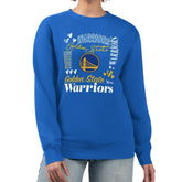 Golden State Warriors G-III 4Her by Carl Banks Women's Collage Team Graphic Fleece Pullover Sweatshirt Royal
