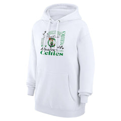 Boston Celtics G-III 4Her by Carl Banks Women's Team Collage Graphic Fleece Pullover Hoodie White