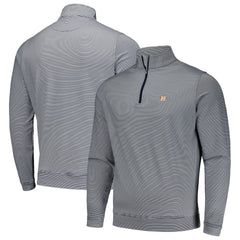Houston Astros Peter Millar Perth Sugar Stripe Performance Quarter-Zip Top - Navy - MLB Online