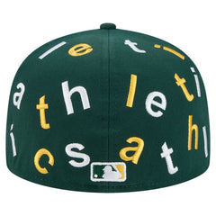 Oakland Athletics New Era Team Confetti 59FIFTY Fitted Hat - Green - New Era Lifestyle