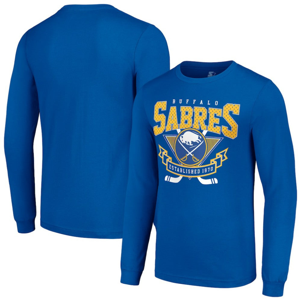 Buffalo Sabres Starter Team Logo Graphic Long Sleeve T-Shirt - Royal - NHL 201591817