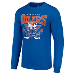 Edmonton Oilers Starter Team Logo Graphic Long Sleeve T-Shirt - Royal - NHL 201591818