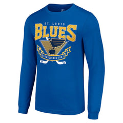 St. Louis Blues Starter Team Logo Graphic Long Sleeve T-Shirt - Blue - NHL 201591819