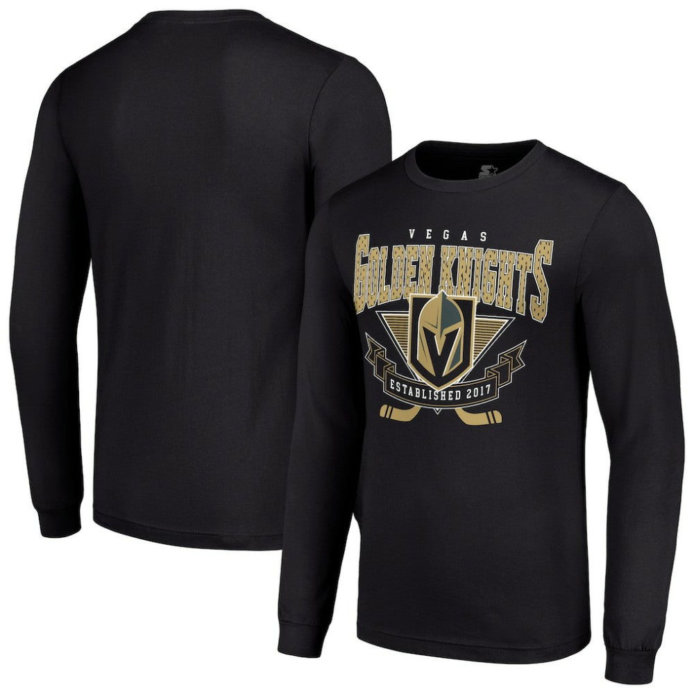 Vegas Golden Knights Starter Team Logo Graphic Long Sleeve T-Shirt - Black - NHL 201591820