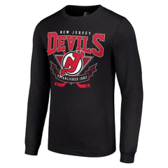 New Jersey Devils Starter Team Logo Graphic Long Sleeve T-Shirt - Black - NHL 201591824