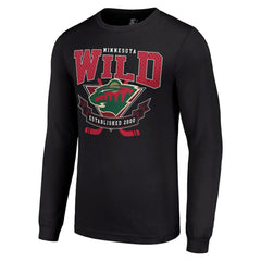 Minnesota Wild Starter Team Logo Graphic Long Sleeve T-Shirt - Black - NHL 201591830