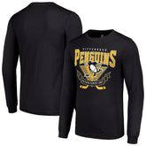 Pittsburgh Penguins Starter Team Logo Graphic Long Sleeve T-Shirt - Black - NHL 201591842