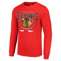 Chicago Blackhawks Starter Team Logo Graphic Long Sleeve T-Shirt - Red - NHL 201591867