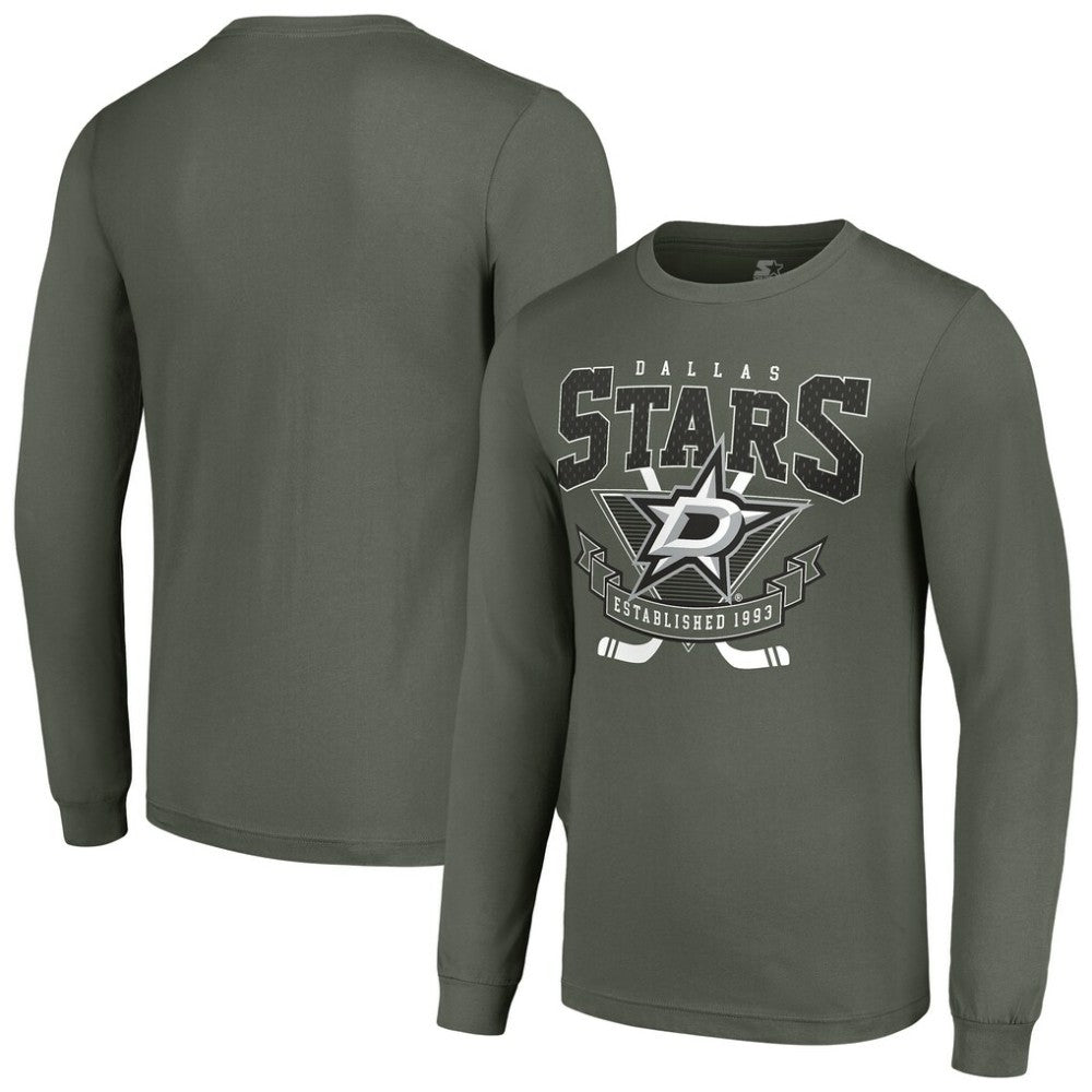 Dallas Stars Starter Team Logo Graphic Long Sleeve T-Shirt - Olive - NHL 201591871