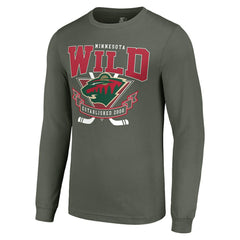 Minnesota Wild Starter Team Logo Graphic Long Sleeve T-Shirt - Olive - NHL 201591872