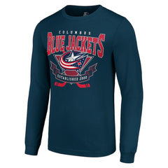Columbus Blue Jackets Starter Team Logo Graphic Long Sleeve T-Shirt - Navy - NHL 201591873