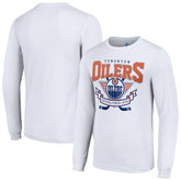 Edmonton Oilers Starter Team Logo Graphic Long Sleeve T-Shirt - White - NHL 201591883