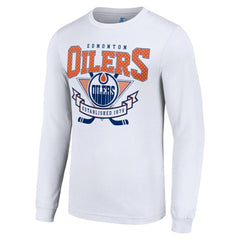 Edmonton Oilers Starter Team Logo Graphic Long Sleeve T-Shirt - White - NHL 201591883