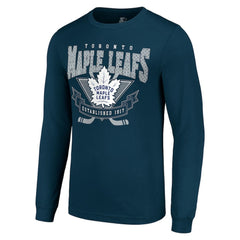 Toronto Maple Leafs Starter Team Logo Graphic Long Sleeve T-Shirt - Navy - NHL 201591884