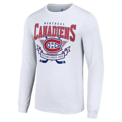 Montreal Canadiens Starter Team Logo Graphic Long Sleeve T-Shirt - White - NHL 201591891