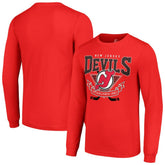 New Jersey Devils Starter Team Logo Graphic Long Sleeve T-Shirt - Red - NHL 201591905