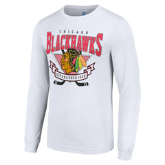 Chicago Blackhawks Starter Team Logo Graphic Long Sleeve T-Shirt - White - NHL 201591922