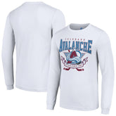 Colorado Avalanche Starter Team Logo Graphic Long Sleeve T-Shirt - White - NHL 201591923