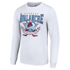 Colorado Avalanche Starter Team Logo Graphic Long Sleeve T-Shirt - White - NHL 201591923