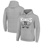 Los Angeles Kings Starter Team Logo Graphic Fleece Tri-Blend Pullover Hoodie - Heather Gray - NHL 201591935