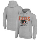 Philadelphia Flyers Starter Team Logo Graphic Fleece Tri-Blend Pullover Hoodie - Heather Gray - NHL 201591964