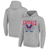 Washington Capitals Starter Team Logo Graphic Fleece Tri-Blend Pullover Hoodie - Heather Gray - NHL 201591998