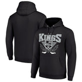 Los Angeles Kings Starter Team Logo Graphic Fleece Tri-Blend Pullover Hoodie - Black - NHL 201592000