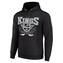Los Angeles Kings Starter Team Logo Graphic Fleece Tri-Blend Pullover Hoodie - Black - NHL 201592000