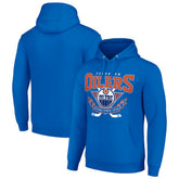 Edmonton Oilers Starter Team Logo Graphic Fleece Tri-Blend Pullover Hoodie - Royal - NHL 201592020