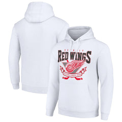 Detroit Red Wings Starter Team Logo Graphic Fleece Tri-Blend Pullover Hoodie - White - NHL 201592021