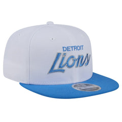 Detroit Lions New Era Sparky 9FIFTY Snapback Hat White/Blue