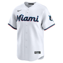 Miami Marlins Nike #1 Dad Home Limited Jersey - White - Nike Sale