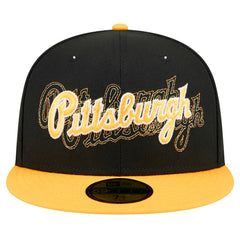 Pittsburgh Pirates New Era Shadow Stitch 59FIFTY Fitted Hat - Black - New Era Online