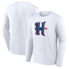 Houston Texans Secondary Logo Long Sleeve T-Shirt White